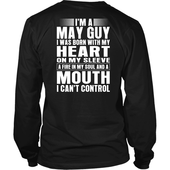 Limited Edition **May Guy Heart On Sleeve Back Print*** Shirts & Hoodies