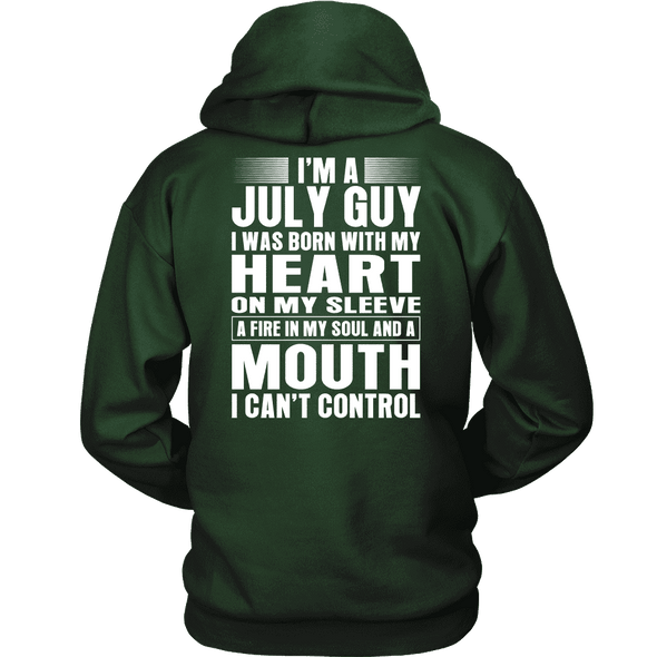 Limited Edition ** July Guy Heart On Sleeve Back Print*** Shirts & Hoodies