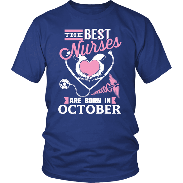 Best Nurses Are Born In October Women Shirts, Hoodie & Tank