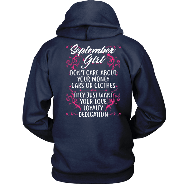 Limited Edition ***September Girl Don't Care About Money*** Shirts & Hoodies