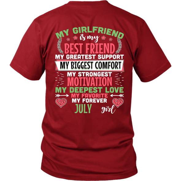 Limited Edition Back Printed My Favorite & Forever July Girl
