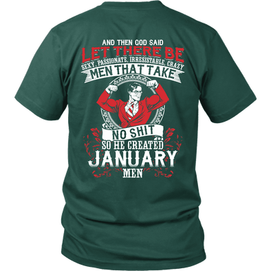 Limited Edition **God Created January Men** Shirts & Hoodies