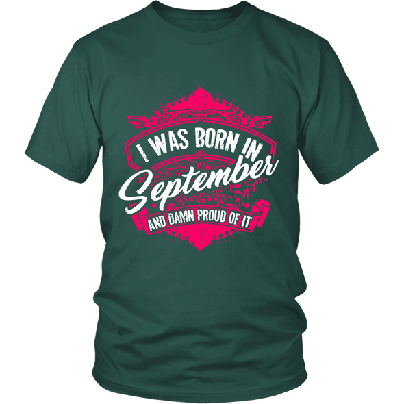 Limited Edition Proud To Be Born In September Shirts