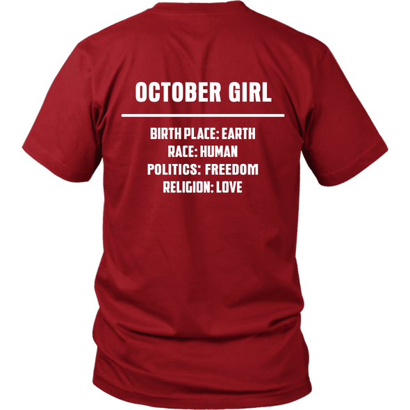 Limited Edition **October Girl Birth Place** Shirts & Hoodies