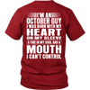 Limited Edition **October Guy Heart On Sleeve Back Print*** Shirts & Hoodies