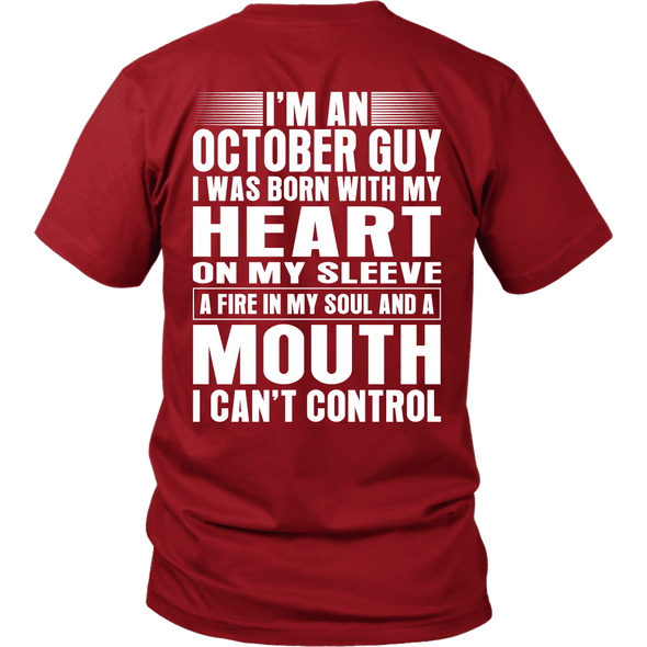 Limited Edition **October Guy Heart On Sleeve Back Print*** Shirts & Hoodies