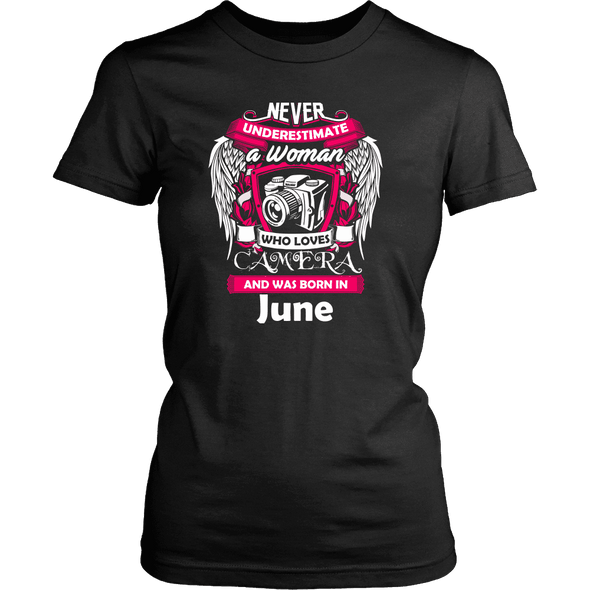 June Women Who Loves Camera Shirts, Hoodie & Tank