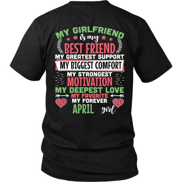 Limited Edition Back Printed My Favorite & Forever April Girl