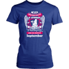 September Women Who Loves Pitbull Shirt, Hoodie & Tank
