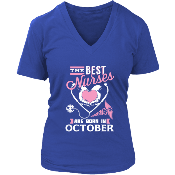 Best Nurses Are Born In October Women Shirts, Hoodie & Tank