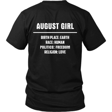 Limited Edition ***August Girl Birth Place*** Shirts & Hoodies