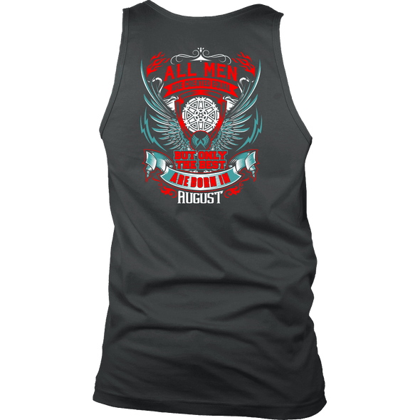 Best Men Are Born In August Back Print Shirt, Hoodie & Tank