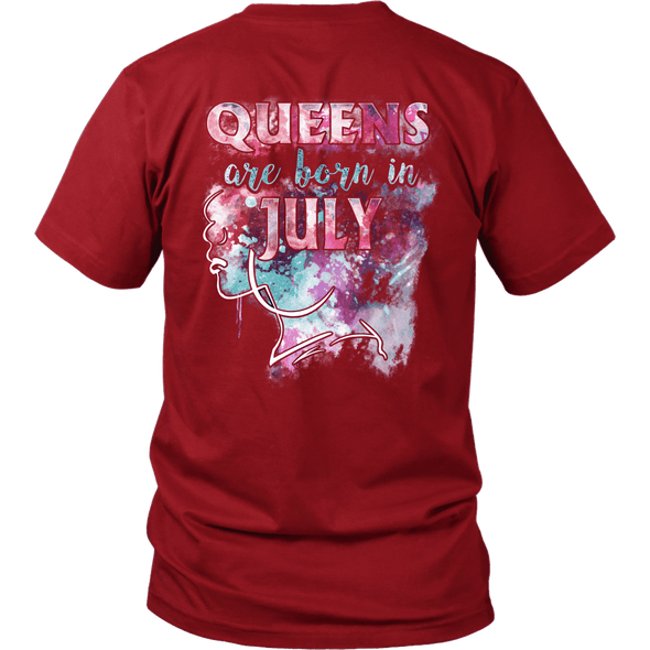 **Limited Edition** July Born Queen Back Print Shirt