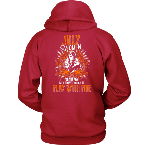 Limited Edition July Women Play With Fire Back Print Shirt
