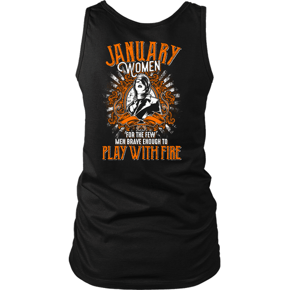 Limited Edition January Women Play With Fire Back Print Shirt