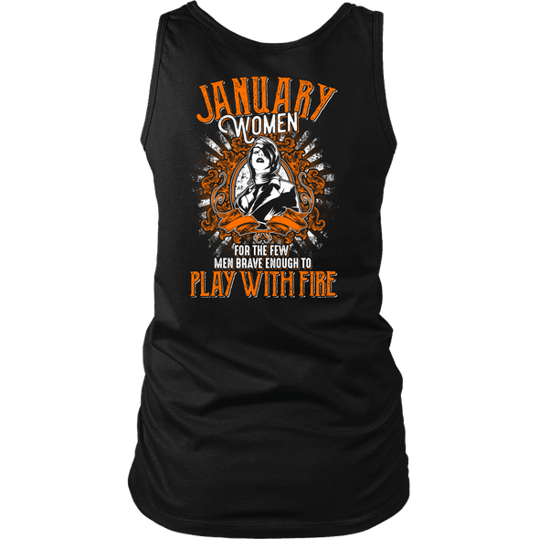 Limited Edition January Women Play With Fire Back Print Shirt