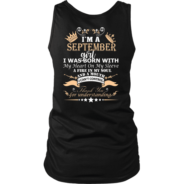 Save $10 Today (Offer Ends Soon) - September Born Girl Back Printed***Limited Edition*** Shirts