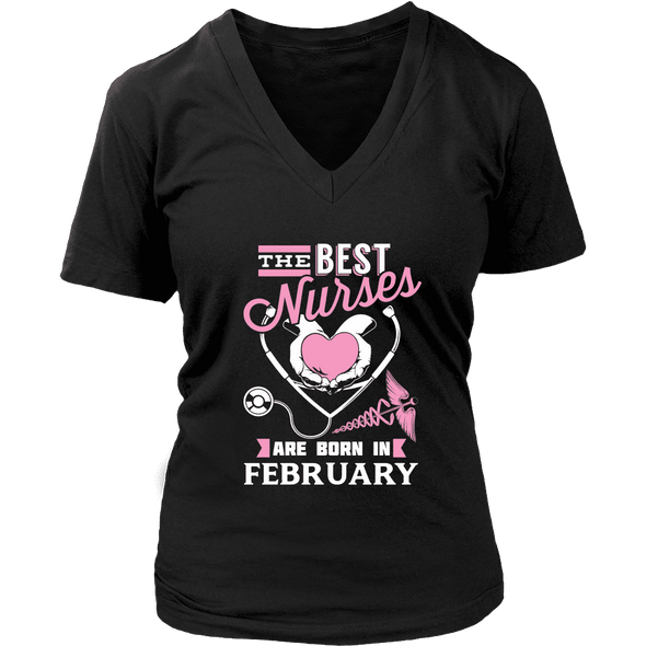Best Nurses Are Born In February Women Shirts