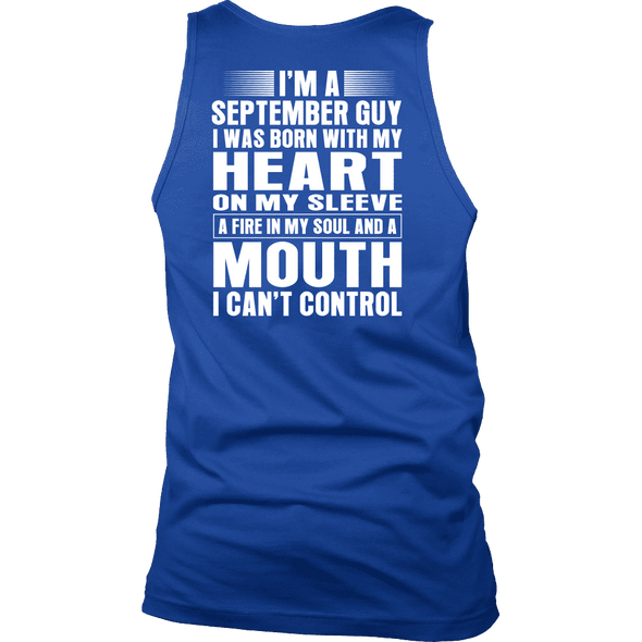 Limited Edition ***September Guy Heart On Sleeve Back Print*** Shirts