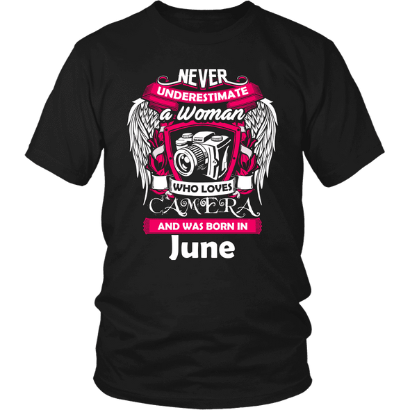 June Women Who Loves Camera Shirts, Hoodie & Tank