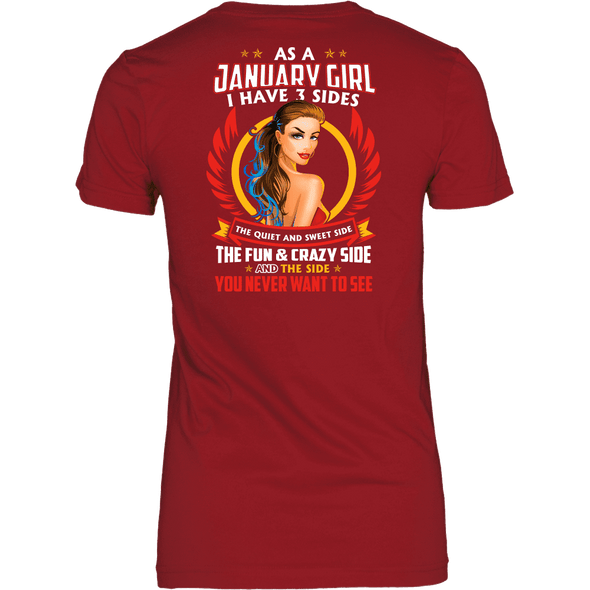 Limited Edition ***January Girl 3 - Sides*** Shirts & Hoodies