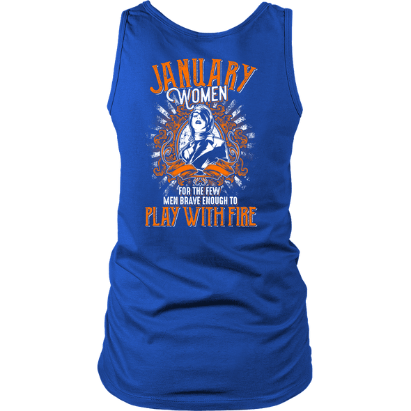 Limited Edition January Women Play With Fire Back Print Shirt