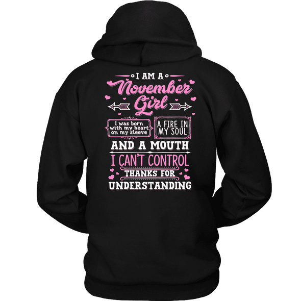 Limited Edition **November Girl With Heart On Sleeve*** Shirts & Hoodies