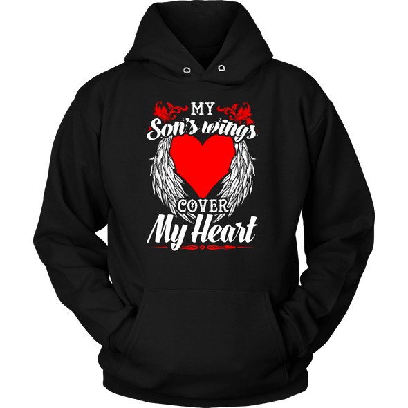 My Sons Wings Cover My Heart Shirts, Hoodie & Tank