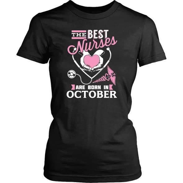 Best Nurses Are Born In October Women Shirts, Hoodie & Tank