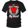 My Sons Wings Cover My Heart Shirts, Hoodie & Tank
