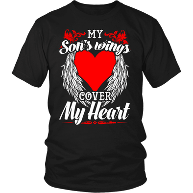 My Sons Wings Cover My Heart Shirts, Hoodie & Tank