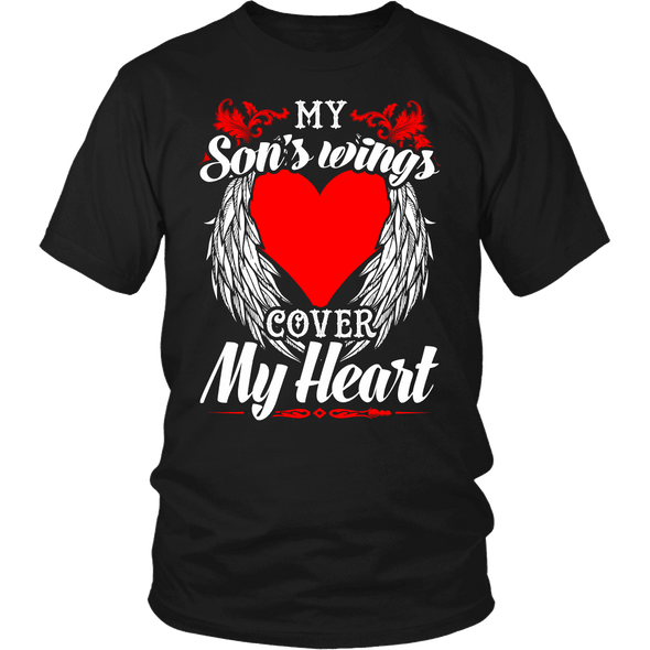 My Sons Wings Cover My Heart Shirts, Hoodie & Tank