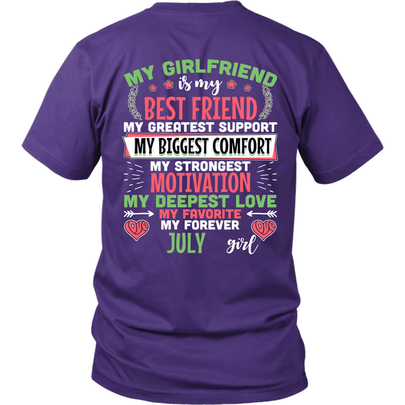 Limited Edition Back Printed My Favorite & Forever July Girl