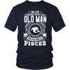 Old Man Pisces Shirt, Tank & Hoodie
