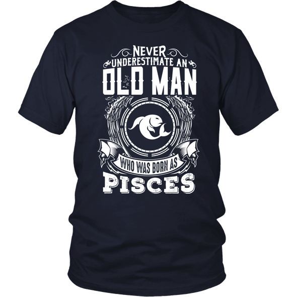 Old Man Pisces Shirt, Tank & Hoodie
