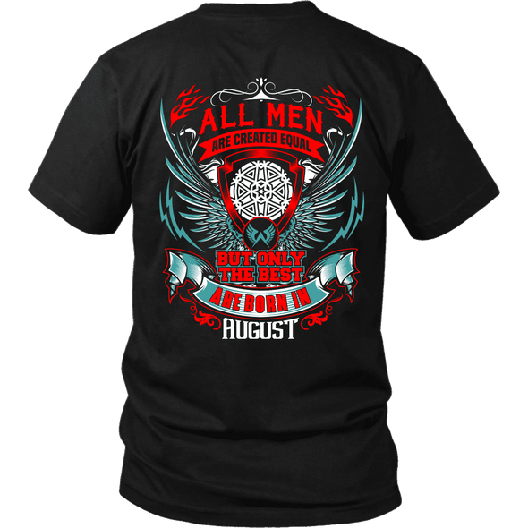 Best Men Are Born In August Back Print Shirt, Hoodie & Tank