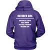 Limited Edition **October Girl Birth Place** Shirts & Hoodies