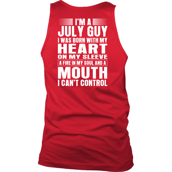 Limited Edition ** July Guy Heart On Sleeve Back Print*** Shirts & Hoodies