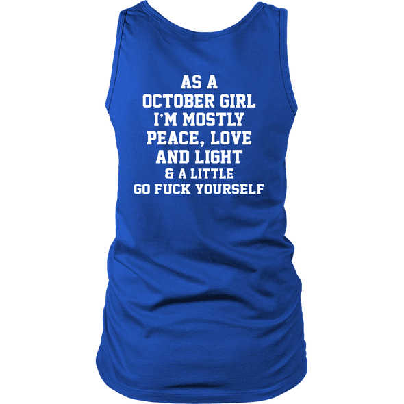 Limited Edition **October Girl Peace Love** Shirts & Hoodies