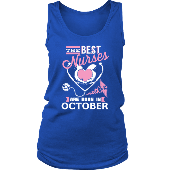 Best Nurses Are Born In October Women Shirts, Hoodie & Tank
