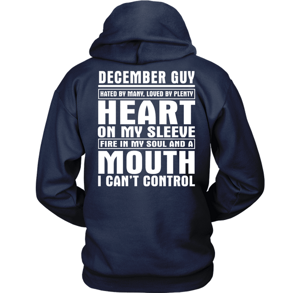 Limited Edition ***December Guy - Can't Control Mouth Back Print*** Shirts & Hoodies