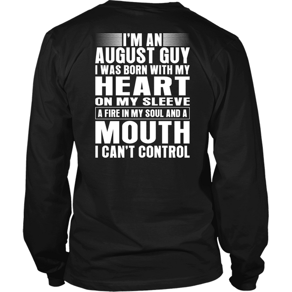 Limited Edition ***August Guy Heart On Sleeve Back Print*** Shirts & Hoodies