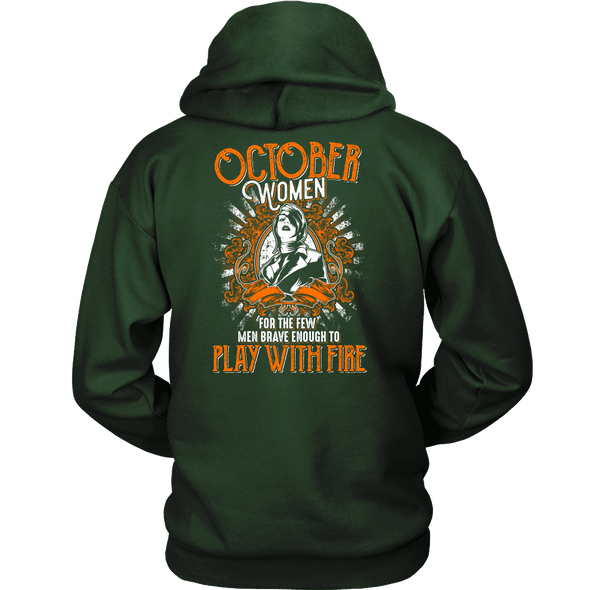 Limited Edition October Women Play With Fire Back Print Shirt
