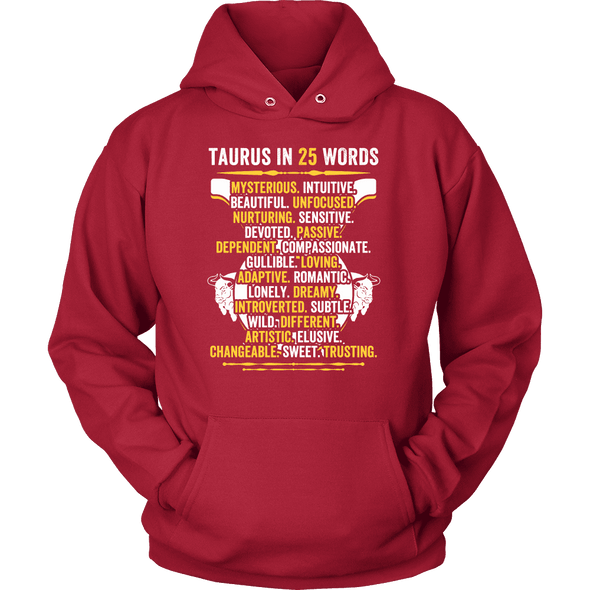 Describe Taurus In 25 Words Shirt, Taurus Shirt, Hoodie & Tank