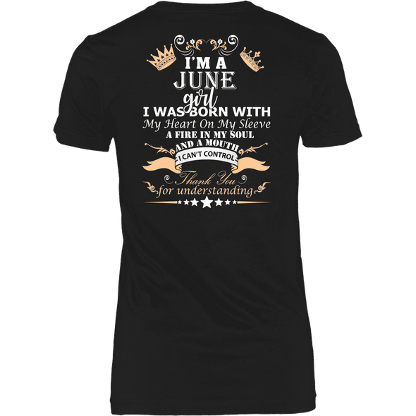 June Born Girl Back Printed ***Limited Edition*** Shirts