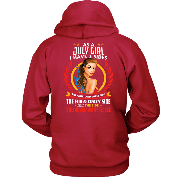 Limited Edition ***July Girl 3 - Sides*** Shirts & Hoodies