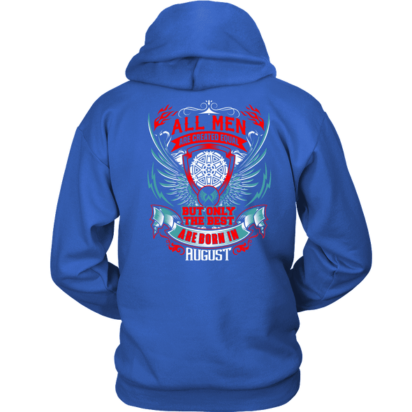 Best Men Are Born In August Back Print Shirt, Hoodie & Tank