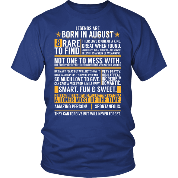 ***LIMITED EDITION*** Born In August Shirt - Not Available In Stores