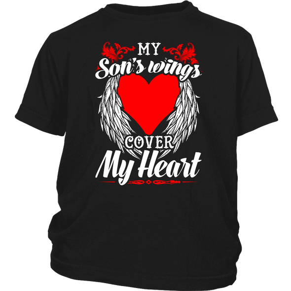 My Sons Wings Cover My Heart Shirts, Hoodie & Tank