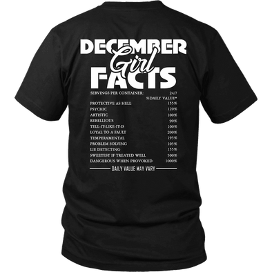 Limited Edition ***December Girl Facts*** Shirts & Hoodies